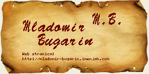 Mladomir Bugarin vizit kartica